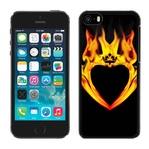 Valentine Fire Heart iPhone 5C Cases CKC | Women - Click Image to Close